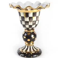 MacKenzie-Childs Courtly Check Stately Vase< Room Accents