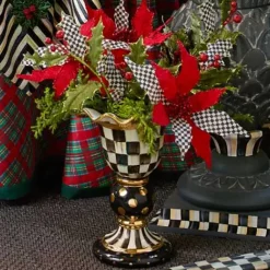 MacKenzie-Childs Courtly Check Stately Vase< Room Accents