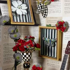 MacKenzie-Childs Courtly Check Stately Vase< Room Accents