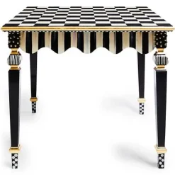 MacKenzie-Childs Courtly Check  Stripe Game Table< Dining Room & Kitchen