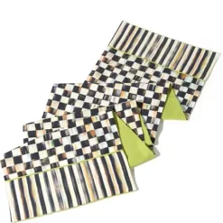 MacKenzie-Childs Courtly Check  Stripe Table Runner< Kitchen & Table Linens