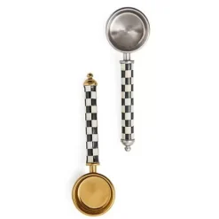 MacKenzie-Childs Courtly Check Supper Club Gold Coffee Scoop< The Coffee Shop|Kitchen Utensils & Tools