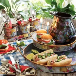 MacKenzie-Childs Courtly Check Supper Club 3-Piece Place Setting< Dinnerware & Flatware