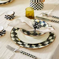 MacKenzie-Childs Courtly Check Supper Club 3-Piece Place Setting< Dinnerware & Flatware