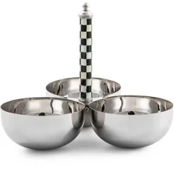MacKenzie-Childs Courtly Check Supper Club Trio< Serveware