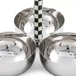 MacKenzie-Childs Courtly Check Supper Club Trio< Serveware