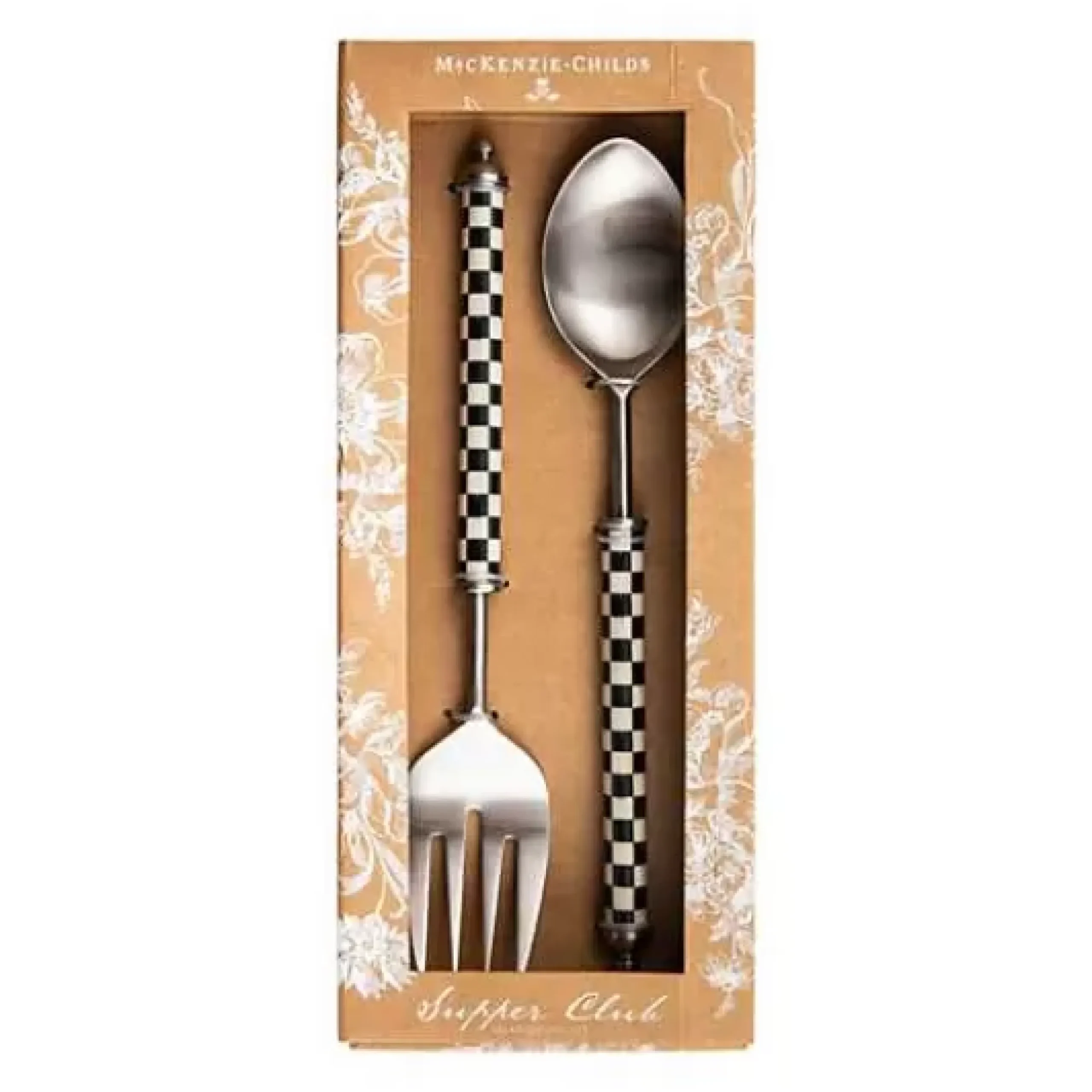 MacKenzie-Childs Courtly Check Supper Club Salad Serving Set< Serveware