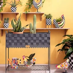 MacKenzie-Childs Courtly Check Tabletop Planter< Room Accents