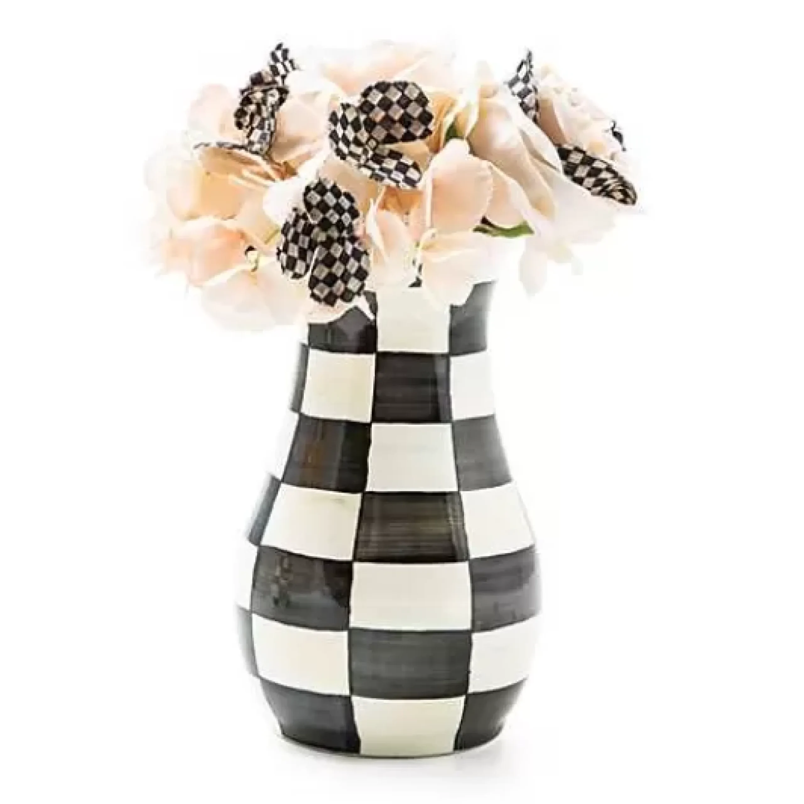 MacKenzie-Childs Courtly Check Tall Vase Bouquet Set< Greenery & Florals|Room Accents