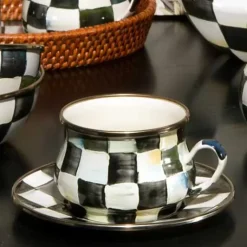 MacKenzie-Childs Courtly Check Teacup< Dinnerware & Flatware