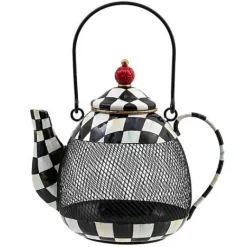 MacKenzie-Childs Courtly Check Teapot Bird Feeder< Spring|Outdoor