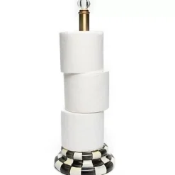 MacKenzie-Childs Courtly Check Toilet Tissue Storage< Bath & Bath Accessories