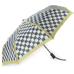 MacKenzie-Childs Courtly Check Travel Umbrella< Outdoor