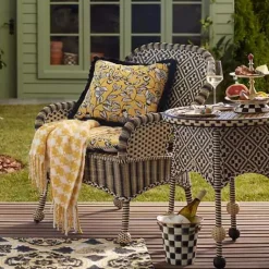 MacKenzie-Childs Courtly Check Two Tier Sweet Stand< Bar Entertaining