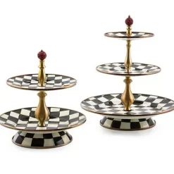 MacKenzie-Childs Courtly Check Two Tier Sweet Stand< Bar Entertaining