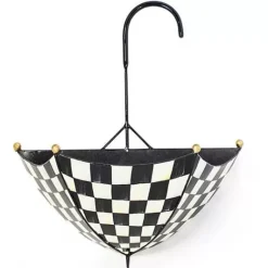 MacKenzie-Childs Courtly Check Umbrella Wall Planter< Spring|Greenery & Florals