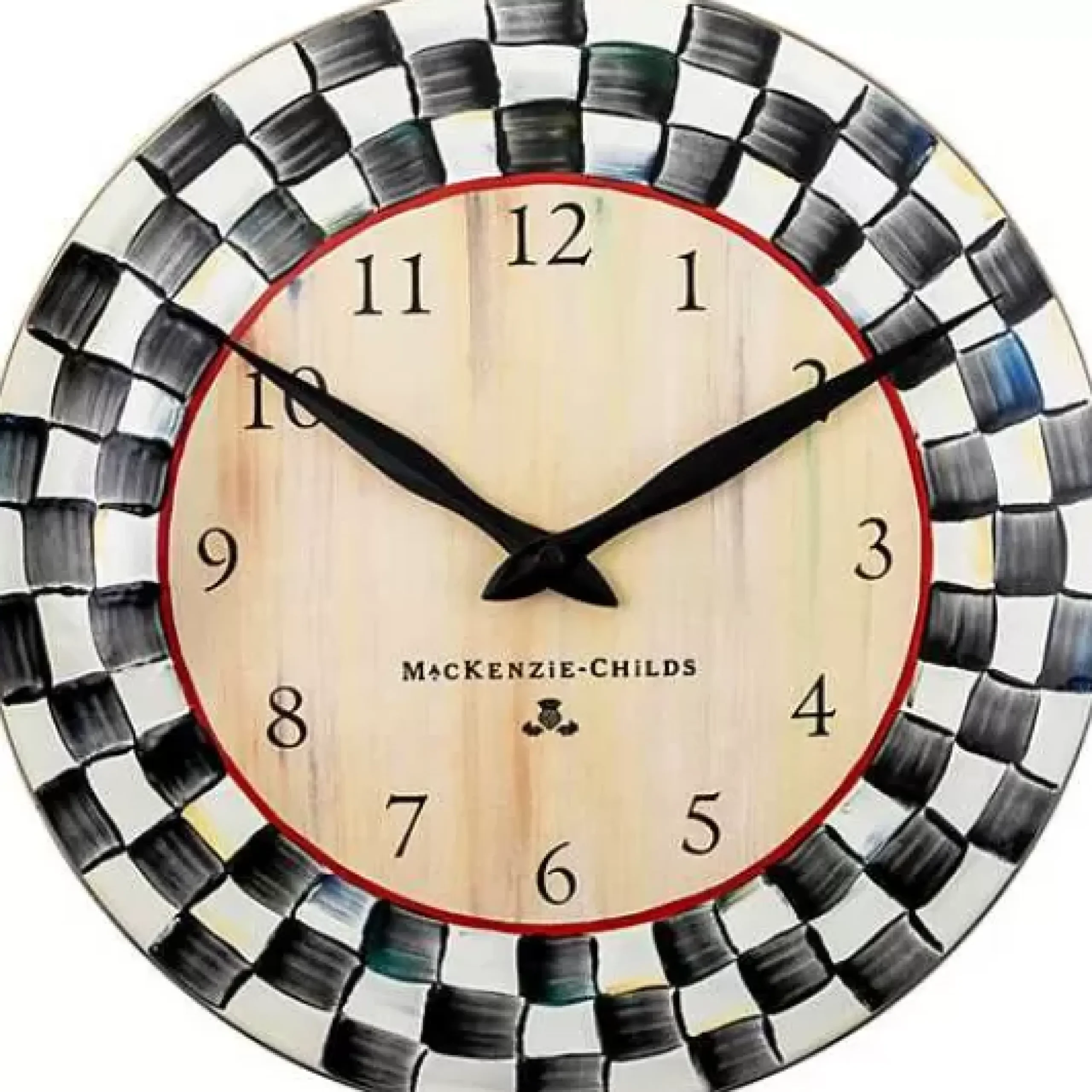MacKenzie-Childs Courtly Check Wall Clock< Room Accents