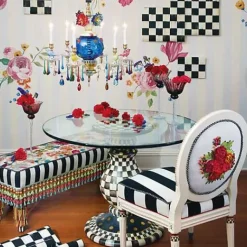 MacKenzie-Childs Courtly Check Wallpaper< Finishing Touches|Room Accents