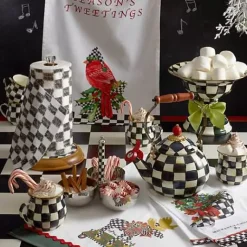 MacKenzie-Childs Courtly Check Whistling Tea Kettle< The Coffee Shop|Tea Kettles
