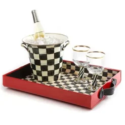 MacKenzie-Childs Courtly Check Wine Cooler< Fall Entertaining|Drinkware