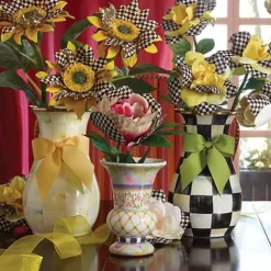 MacKenzie-Childs Courtly Check Yellow Sunflower< Spring|The Fall Shop