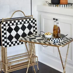 MacKenzie-Childs Courtly Cocktail Trays, Set of 4< Living Room|Bar Entertaining