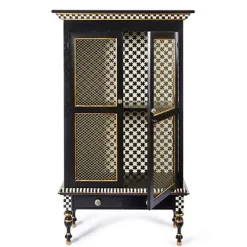 MacKenzie-Childs Courtly Criss-Cross Cabinet< Storage Furniture|Dining Room & Kitchen