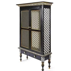 MacKenzie-Childs Courtly Criss-Cross Cabinet< Storage Furniture|Dining Room & Kitchen