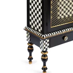 MacKenzie-Childs Courtly Criss-Cross Cabinet< Storage Furniture|Dining Room & Kitchen