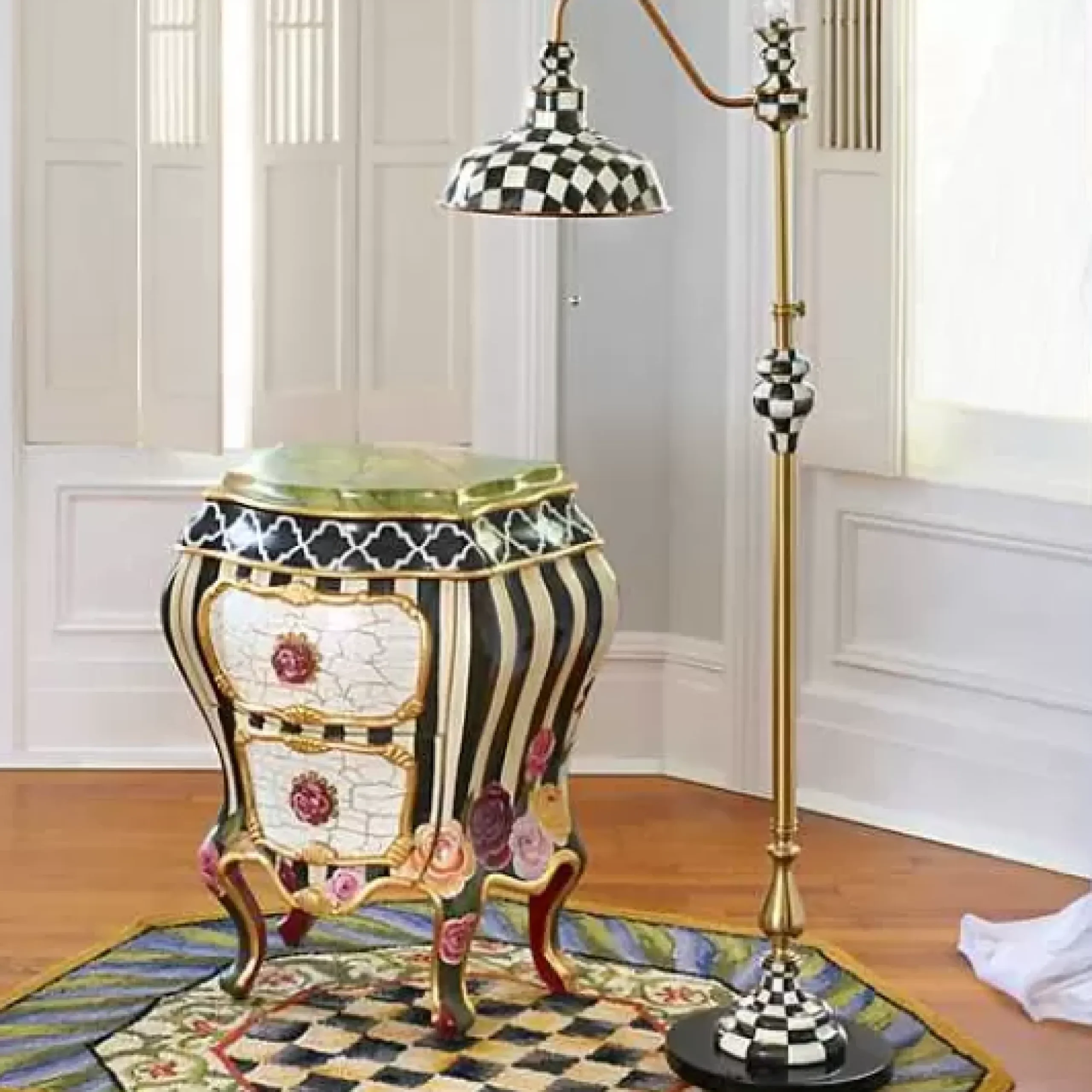 MacKenzie-Childs Courtly Farmhouse Floor Lamp< Lighting