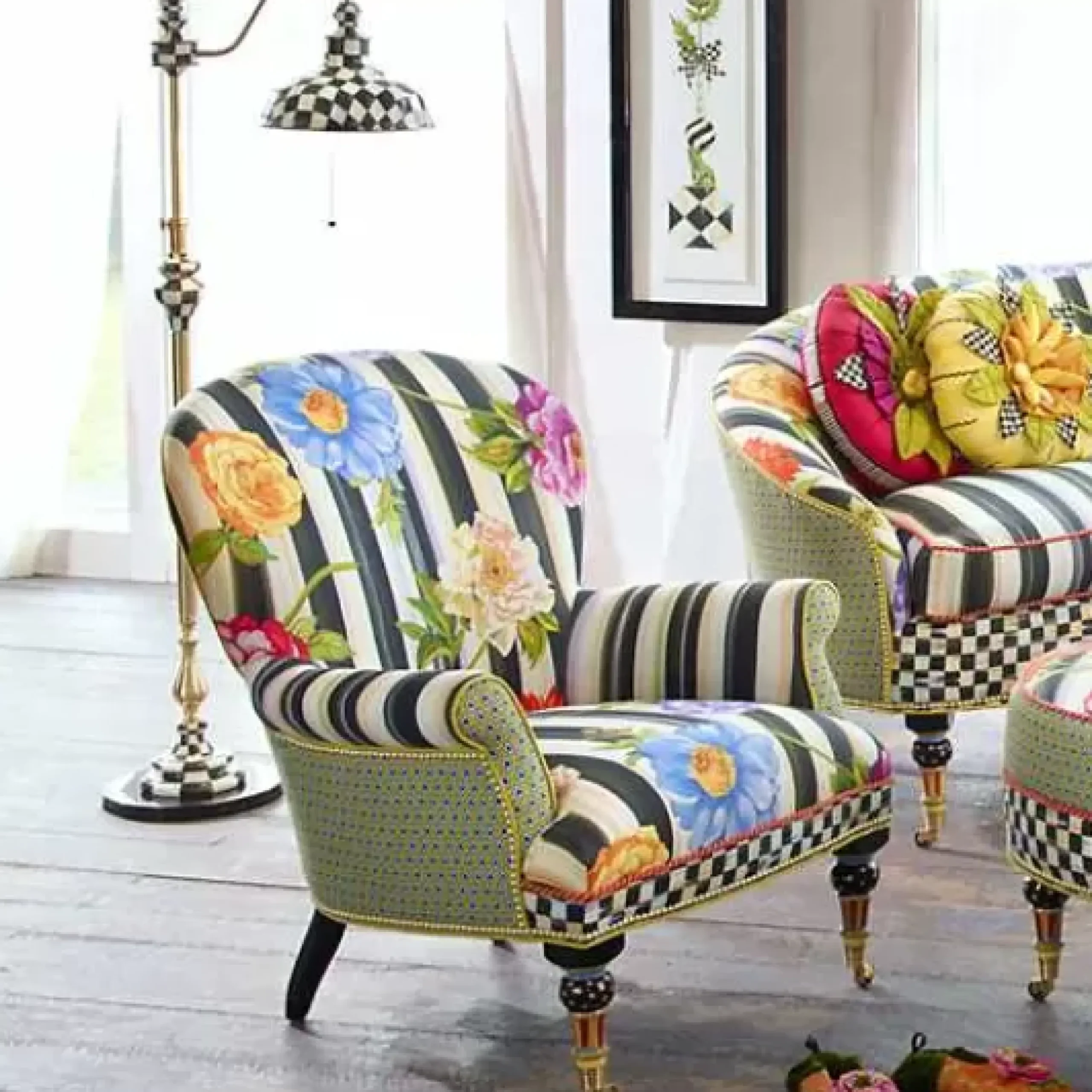 MacKenzie-Childs Courtly Farmhouse Floor Lamp< Lighting