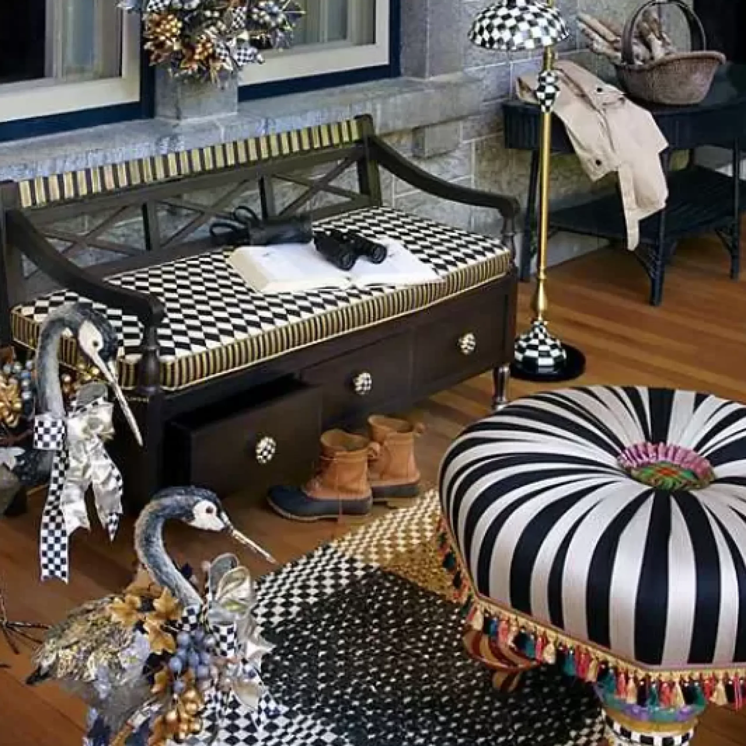 MacKenzie-Childs Courtly Farmhouse Floor Lamp< Lighting