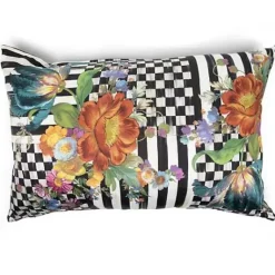 MacKenzie-Childs Courtly Flower Market Lumbar Pillow< Spring|Pillows, Throws, & Cushions