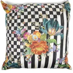 MacKenzie-Childs Courtly Flower Market Pillow< Spring|Pillows, Throws, & Cushions