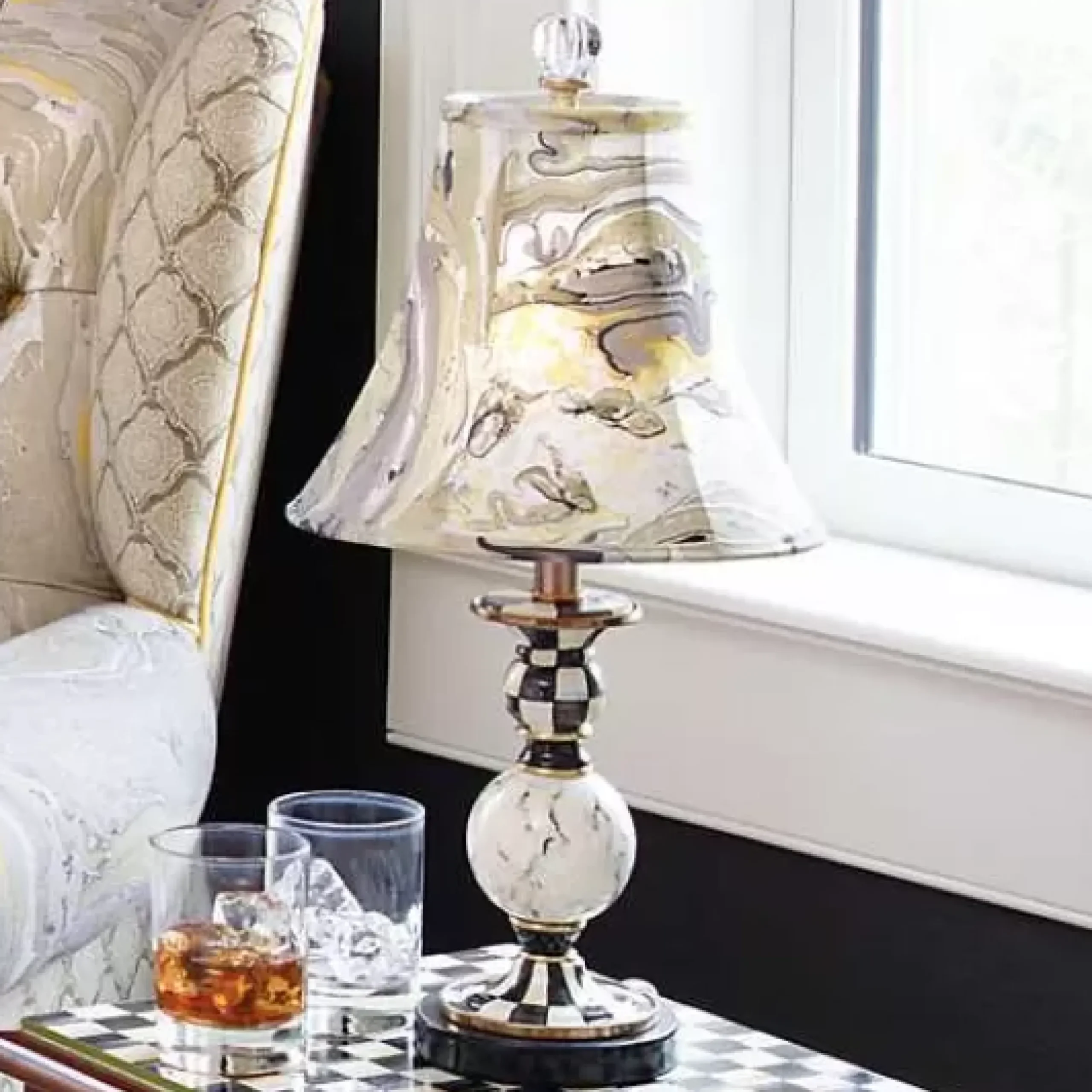 MacKenzie-Childs Courtly Palazzo Candlestick Lamp< Room Accents|Lighting