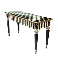 MacKenzie-Childs Courtly Stripe Console Table< Storage Furniture|Entryway Furniture