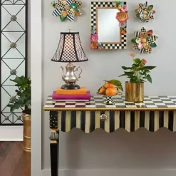 MacKenzie-Childs Courtly Stripe Console Table< Storage Furniture|Entryway Furniture