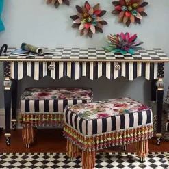 MacKenzie-Childs Courtly Stripe Console Table< Storage Furniture|Entryway Furniture