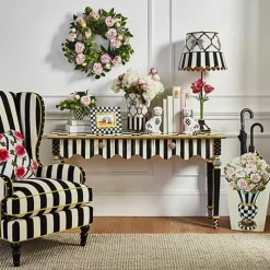 MacKenzie-Childs Courtly Stripe Console Table< Storage Furniture|Entryway Furniture