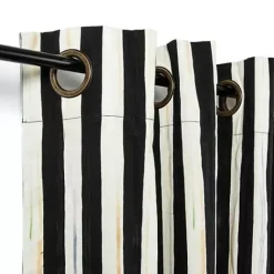 MacKenzie-Childs Courtly Stripe Grommet Top Curtain Panel< Room Accents