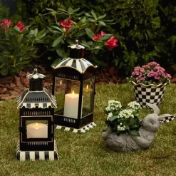 MacKenzie-Childs Courtly Stripe Large Candle Lantern< Spring|The Fall Shop