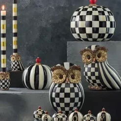 MacKenzie-Childs Courtly Stripe Owl< The Halloween Shop|The Fall Shop