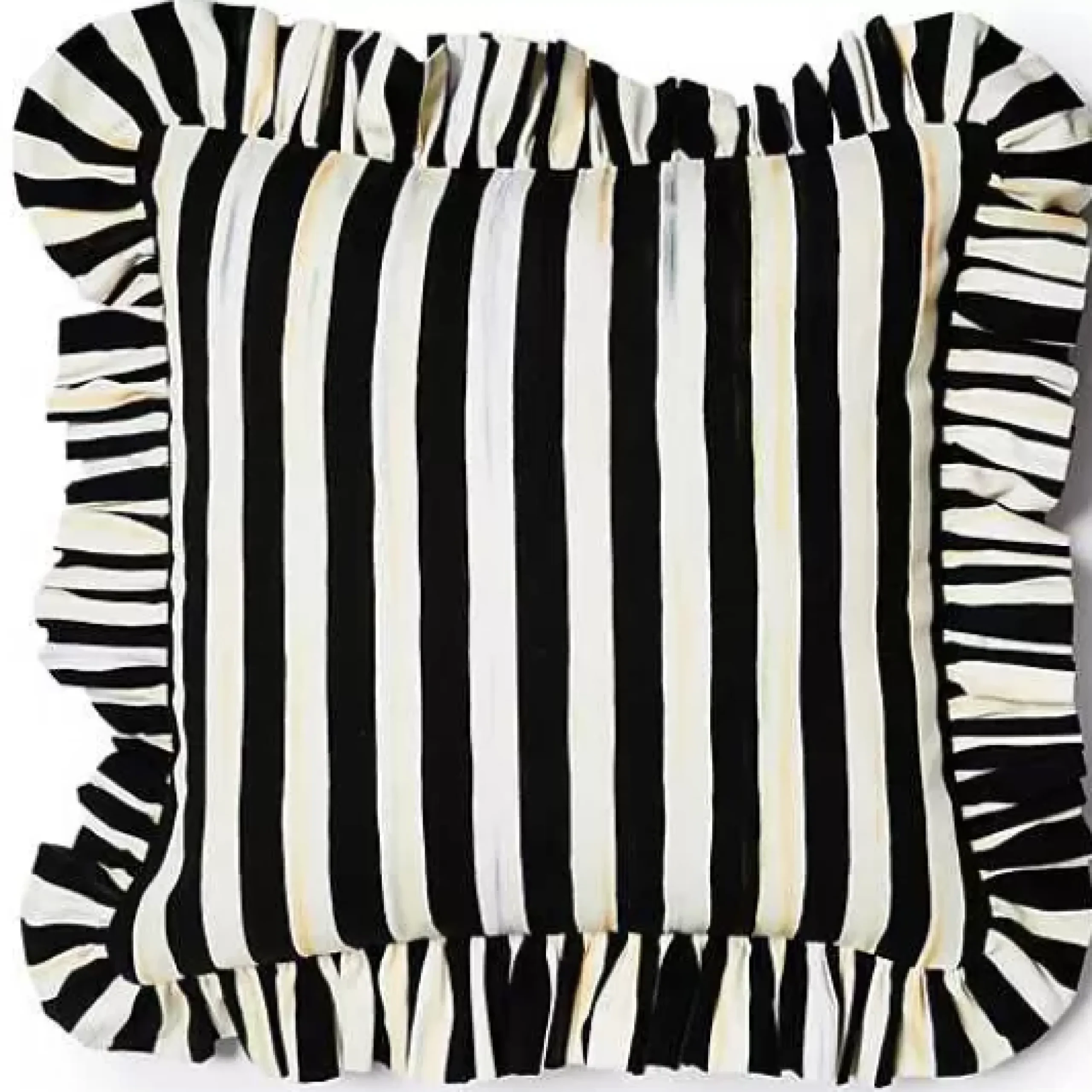 MacKenzie-Childs Courtly Stripe Ruffle Throw Pillow< Pillows, Throws, & Cushions