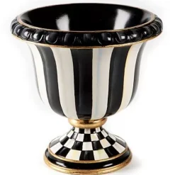 MacKenzie-Childs Courtly Stripe Tabletop Urn< Outdoor
