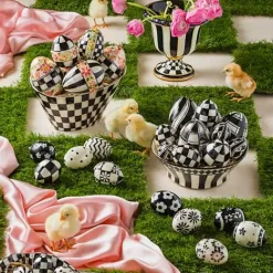 MacKenzie-Childs Courtly Stripe Tabletop Urn< Outdoor