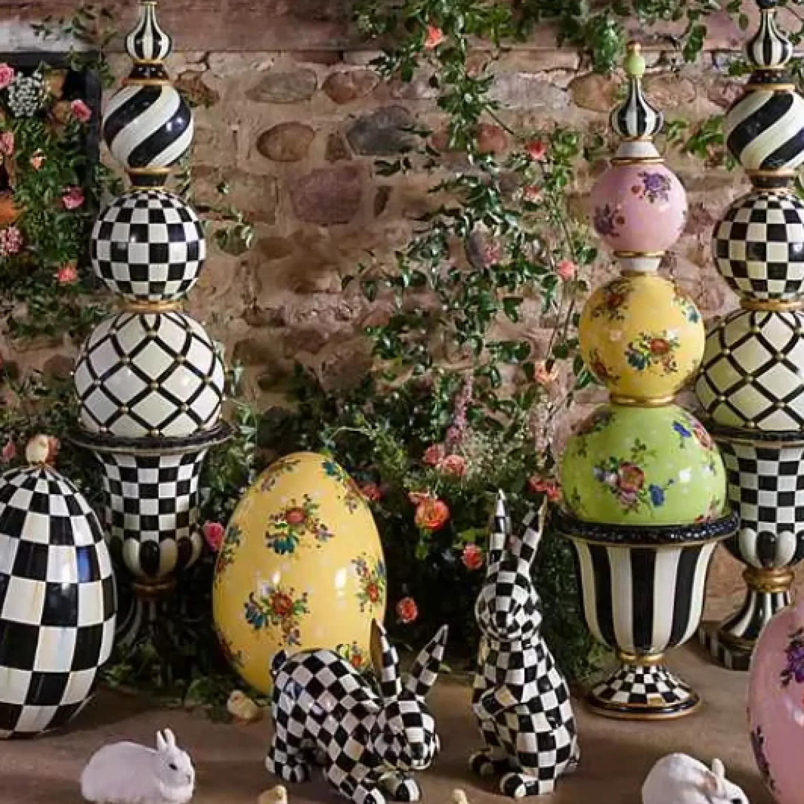 MacKenzie-Childs Courtly Stripe Urn< Spring|The Fall Shop