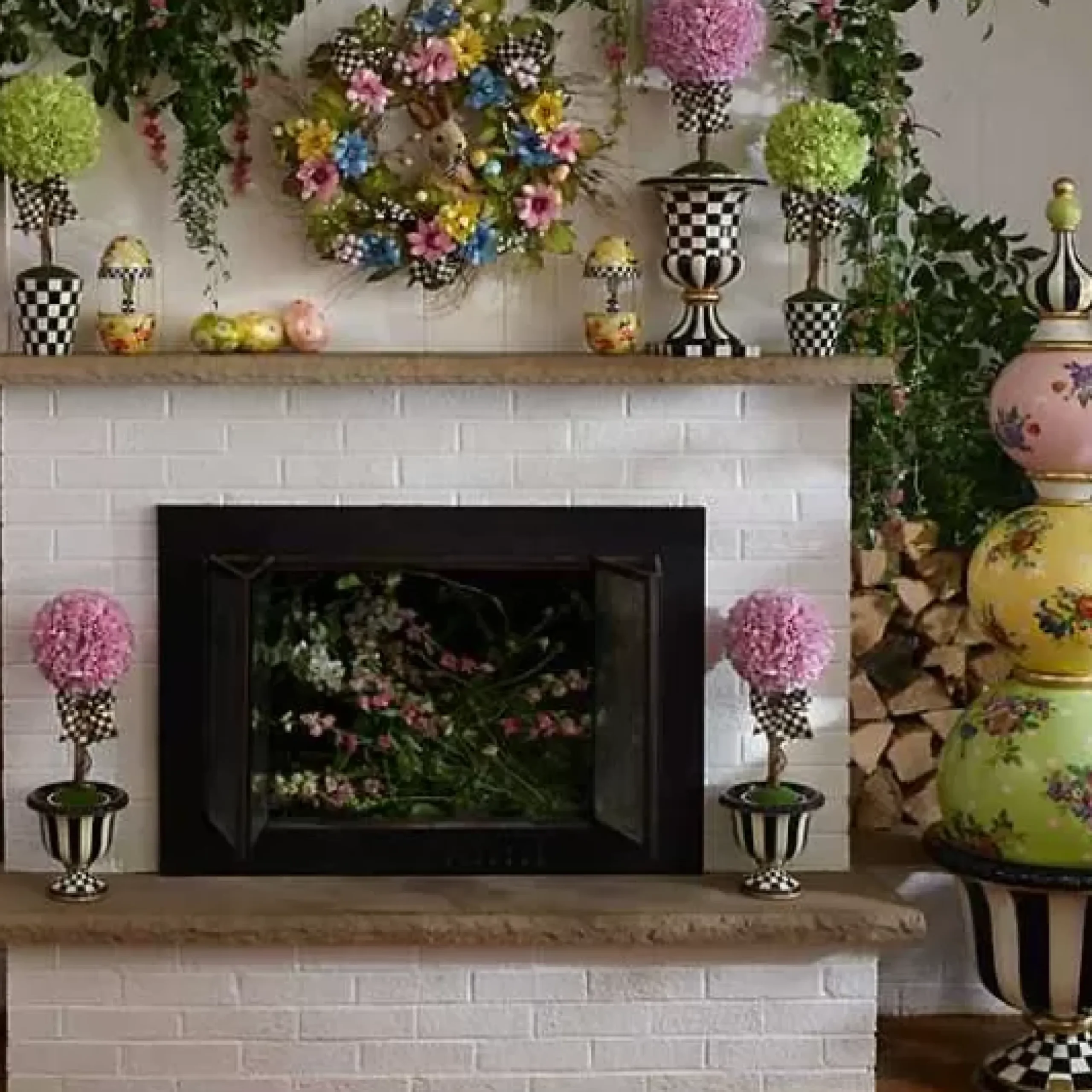 MacKenzie-Childs Courtly Stripe Urn< Spring|The Fall Shop