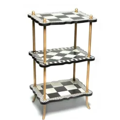 MacKenzie-Childs Courtly Three Tier Table< Entryway Furniture|Room Accents