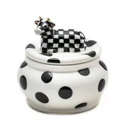 MacKenzie-Childs Cow Creamery Sugar Bowl< The Coffee Shop|Serveware