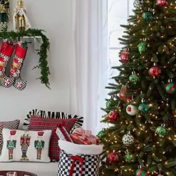 MacKenzie-Childs Cozy Christmas Glass Ball Ornaments, Set of 6< Holiday